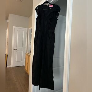 Kate Spade Black Dress with Ruffle Accents